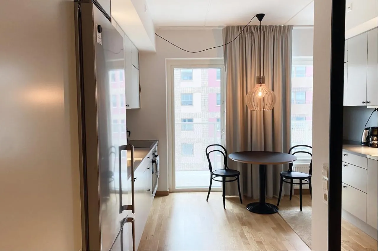 Luxury Business Studio Apartment Street View Sundbyberg